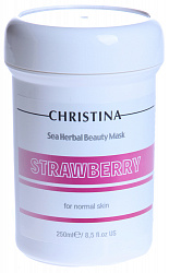 Маска красоты на основе морских трав для нормальной кожи «Клубника» CHRISTINA Sea Herbal Beauty Mask Strawberry for normal skin 250 мл
