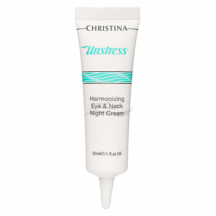 Гармонизирующий ночной крем для кожи вокруг глаз и шеи CHRISTINA Unstress Harmonizing Eye&Neck Night Cream